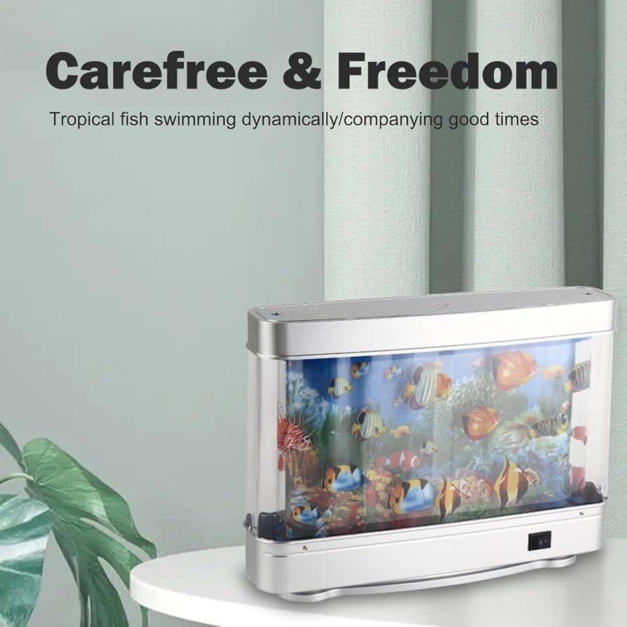 温山小魚壺小夜灯アイデア雰囲気灯ガラス水槽のテーブル 温山小魚壺小夜灯アイデア雰囲気灯ガラス水槽のテーブル